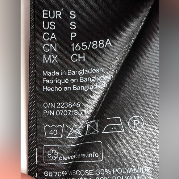 H&M Black and White Knit Pullover French Chic Sweater 3/4 length sleeve Small - Picture 7 of 12